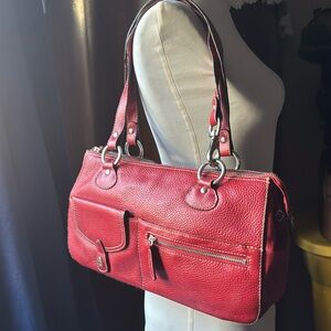 Red Preston & York satchel.